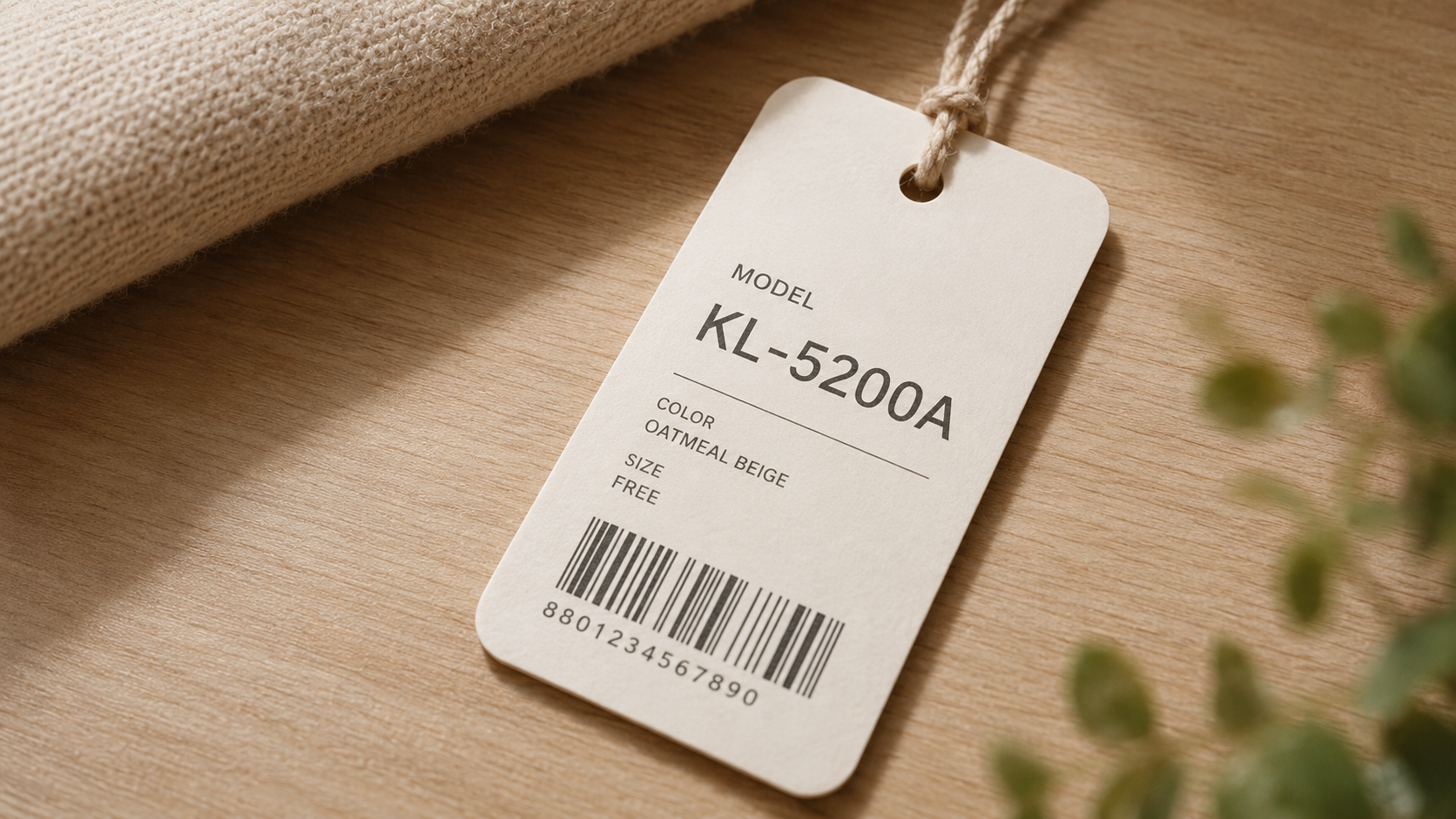 MODEL KL-5200A 명확한 모델번호가 인쇄된 상품 태그